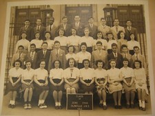 Vntge 1946 Olinville JHS Junior High School Bronx NY Class Photograph Print Vgd picture