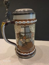 antique german lidded beer steins mettlach pc #2902 picture