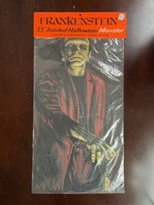 Vintage NEW NOS Eureka FRANKENSTEIN Jointed Die Cut Halloween Decoration Beistle picture