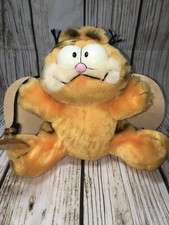 Vtg 1978 Garfield AngelWings Dakin Car Window Suction Plush Stuffed Animal Cat picture