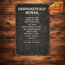 I Am Who I Am Funny Sarcastic Tin Sign 8x12 Vintage Aluminum Wall Decor picture