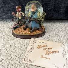 Disney HTF RARE 60th Anniversary Song Of The South Snow Globe w/ art packet picture