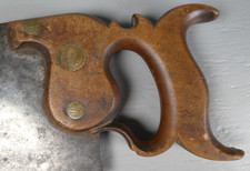 RARE Early Hawksworth Double Refined Steel Hand Saw Blank Medallion - Ca. 1840's picture