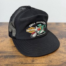 Vintage Harley Davidson Snapback Hat Dick Farmer’s Orlando FLA Alligator RARE picture