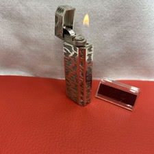 Vintage Cartier Lighter Pentagonal/Silver/Hand-engraved pattern picture