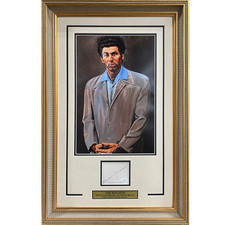 Michael Richards Autographed Seinfeld Deluxe Framed The Kramer 11x17 Artwork Pos picture
