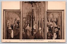 Les Sept Sacrements The Seven Sacraments Rogier Van Der Weyden Art Postcard UNP picture