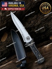 Handmade Resident Evil 4 Leon Kennedy Replica Movie RE4 Spring Steel Knife picture