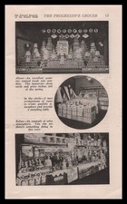1926 Retail Grocery Store Canned Food Window Display Photos Vintage Print Ad picture