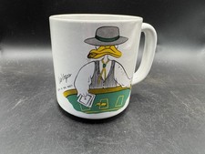 Vintage 1987 Las Vegas Novelty Coffee Mug Duck Dealing Blackjack Casino Casino picture