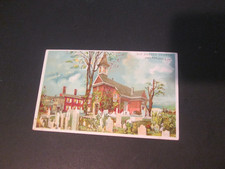 postcard Hold to light Phila Swedes church picture