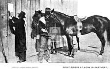 1908 Night Riders at Work in Kentucky Tobacco War KY - Reprint picture