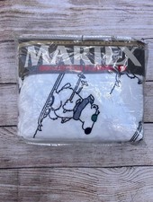 New Vintage Sandra Boynton Skiing Polar Bears 1991 flannel sheet set picture