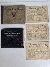 RARE WWII RATION BOOK HOLDER Lot With Books And stamps Collectible Military picture