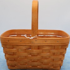 Longaberger 1997 Rectangular Basket Swing Handle Plastic Protector picture