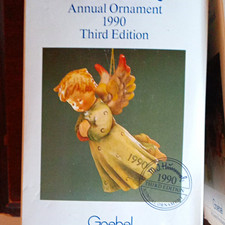 Goebel M.I. Hummel Annual Ornament Angel 1988-1992 Christmas Hanging Decor picture
