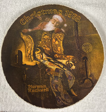 Vintage Norman Rockwell Collector Plate Christmas Dream Christmas 1978 picture