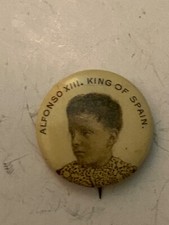 c1900 Alfonso XIII, King Of Spain pin picture