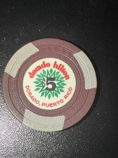 $5 Dorado Hilton Puerto Rico Casino Chip Vintage picture