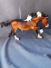 Breyer Custom Surfer's Riptide Dappled Bay Pinto Horse Statue OOAK picture
