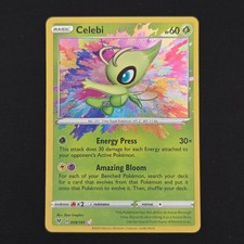 Pokemon TCG Card Celebi 009/185 Vivid Voltage Amazing Rare Holo - NM picture