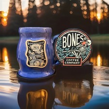 Bones Coffee Company 2024 Blueberry Blast Cake Coffee Mug By Deneen *BRAND NEW* picture
