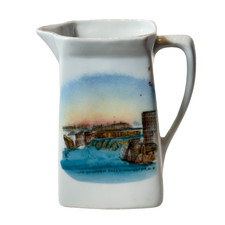 ROCHESTER NY Falls NEW YORK ANTIQUE Souvenir China TRINKET CREAMER picture