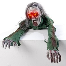 yosager Halloween Scary Yard Decorations, Electric Crawling Ghost Long Red picture