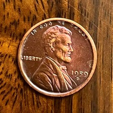 1959-D Lincoln Wheat Cent As shown in the figure picture