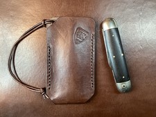 Hand-Stitched Leather Knife Slip EDC - PRK Pocket Sleeve - 3 Sizes Available picture