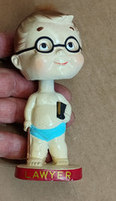 Vintage 1966 Rare Lawyer Figurine Plaster / Ceramic Bobblehead Sonsco Japan picture