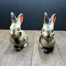 Lot Of Two Vintage Chaulk Bunnies/Rabbits picture