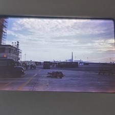Vintage 1962 Airport 35mm Slide Lot Control Tower Prop Airliner 4pc Aviation picture