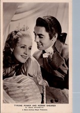 Tyrone Power Norma Shearer Marie Antoinette 1938 RPPC Film Shots Postcard picture