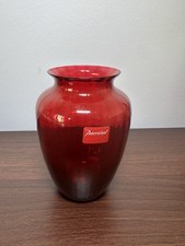 Baccarat Naiades Ruby Red Crystal Vase 110 France 2107602 Original Box picture