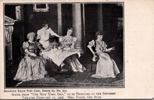 1907 The New York Idea Shubert Theatre Postcard Mrs. Fiske Brooklyn Eagle picture