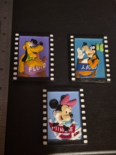 3 Vtg Disney 3D Film Strip Director’s Chair Magnets Minnie Pluto Goofy picture