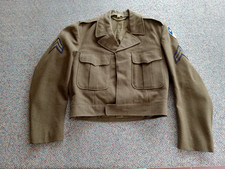 Vtg WW2 US Army Ike Jacket Field Wool OD 1940s Size 38S Officer Corporal Coat picture
