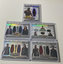 2021 Upper Deck Marvel Black Diamond Memorabilia Lot Thor Drax Loki Dual Triple picture
