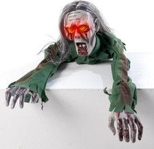 Yosager Halloween Scary Yard Decorations, Electric Crawling Ghost Long Hair Horr picture
