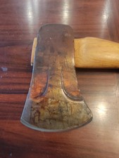 Vintage Rare Genuine Norland Single Bit Axe With Bevels With Handle And Sheath picture