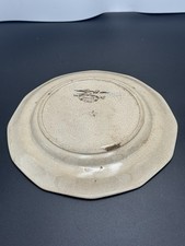Antique Podmore Walker Spartan Brown Transferware Plate PW Co Staffordshire 1840 picture