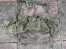 Complete British Army 1958 58 Pattern Webbing Set Pouches Belt Yoke Falklands picture