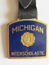 Vtg University of Michigan Interscholastic Team Member Watch FOB with Strap picture