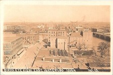 RPPC Waterloo Iowa Business District Birdseye Town View 1911 picture