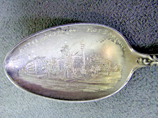 Excellent Sterling Silver Hotel Eastman Souvenir Coffee Spoon Hot Springs picture