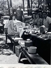 4th Of July Picnic 1946.  Woman Yelling At Photographer.  Lots Happening. (C) picture