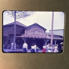 26 Original 1955 Disneyland 35mm Color Slides Davy Crockett Frontier Museum Lot picture