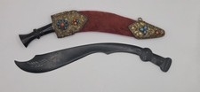 Two Vintage Ornate Kukri Knives Collectibles Souvenirs picture