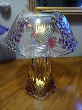 Illumin-Aries Fairy Lamp W/Crystal Lamp Stand & Matching Shade W/Colorful Fruits picture